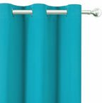 LEMOMO Blackout Curtains 52 x 90 Inch Long Teal Curtains Set of 2 Panels Room - Image 6