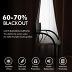 MIULEE Velvet Curtains Blush Beige Elegant Grommet Thermal Insulated Soundproof - Image 4