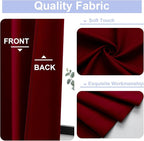 Simplebrand Ava Red Short Blackout Curtains - Image 3