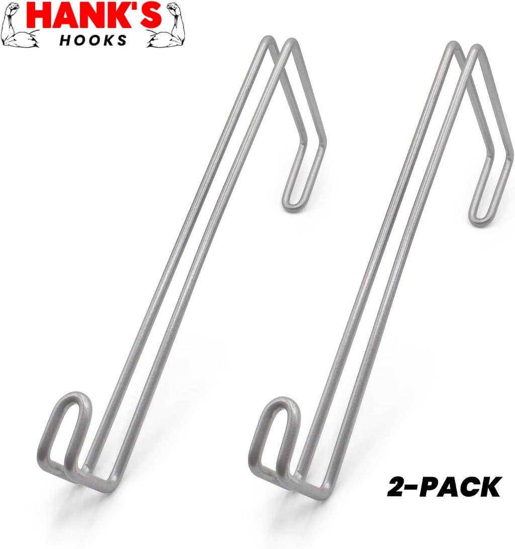 Over The Wall Heavy Duty Concrete Cinder Cement Block Wall Outdoor No Drill Fence Hooks Hangers - Extra Long Large Rafter Ladder Pool Equipment Pole Hangers for Planters Hoses Horse Tack Organization