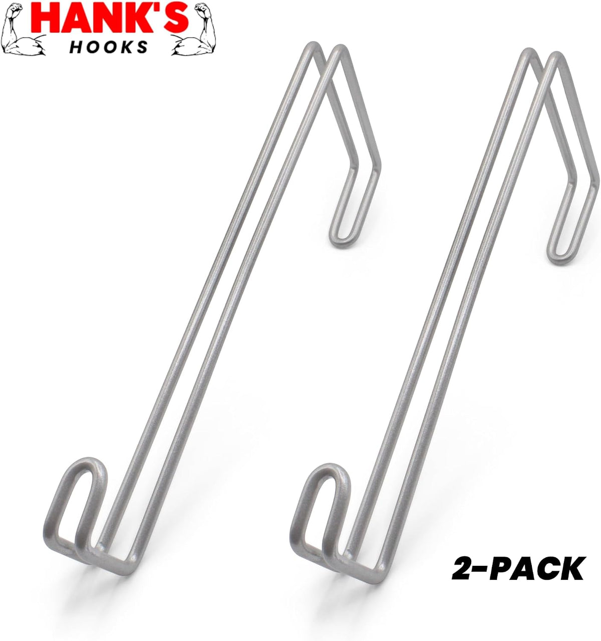 Over The Wall Heavy Duty Concrete Cinder Cement Block Wall Outdoor No Drill Fence Hooks Hangers - Extra Long Large Rafter Ladder Pool Equipment Pole Hangers for Planters Hoses Horse Tack Organization