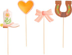 ban.do Decorative Plant Stakes for Pots, Cowgirl Icons