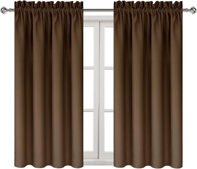 DWCN Blackout Curtains Thermal Insulated Energy Saving Bedroom and Kitchen - Image 8