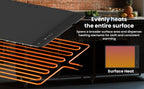 Electric Warming Tray, Full Surface Heating, Portable Food Warmer Rolling Silicone Mat, Food Warmer for Parties FeaturesFoldable Design & Fast Heating, Warming Plate for Buffet (Black)