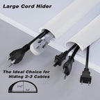 78" Silicone Cord Hider for Wall Mount TV,Large Self-Adhesive Cable Hider