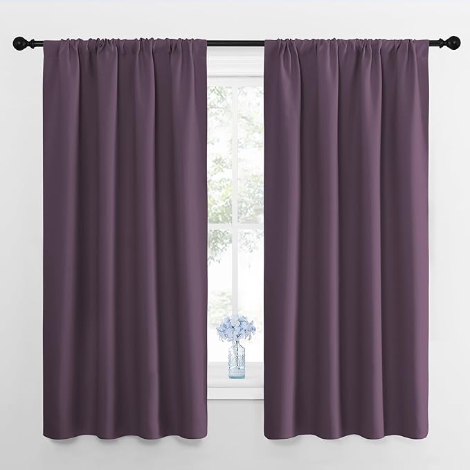 NICETOWN Blackout Curtains for Living Room, 2 Panels, 42 by 63, Darkening by NICETOWN