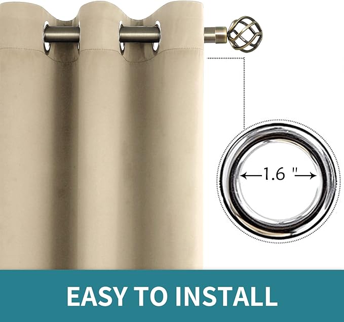 BGment Room Darkening Curtains 84 Inches Long - Image 5