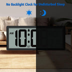 WallarGe 14.5'' Large Digital Wall Clock Battery Operated