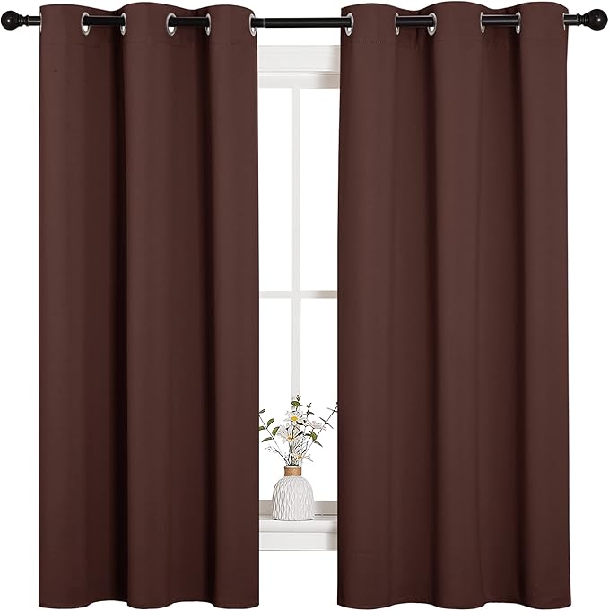 NICETOWN Nursery Essential Thermal Insulated Solid Grommet Top Blackout Curtains - Image 2
