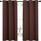 NICETOWN Nursery Essential Thermal Insulated Solid Grommet Top Blackout Curtains - Image 2
