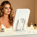 FUNTOUCH 5000mAh Large Lighted Vanity Makeup Mirror with 40X Magnifier