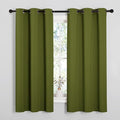 NICETOWN Olive Green Blackout Curtains 48 inches Length by NICETOWN
