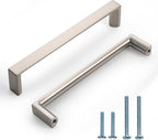 2 Pack 5 Inch Brushed Nickel Cabinet Pulls, Kitchen Hardware