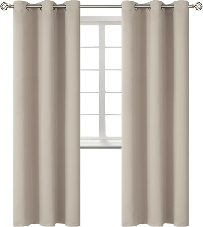 BGment Room Darkening Curtains 84 Inches Long by BGment