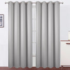 LEMOMO Blackout Curtains 52 x 120 Inch Long Light Grey Curtains Set of 2 Panels by Lemomo