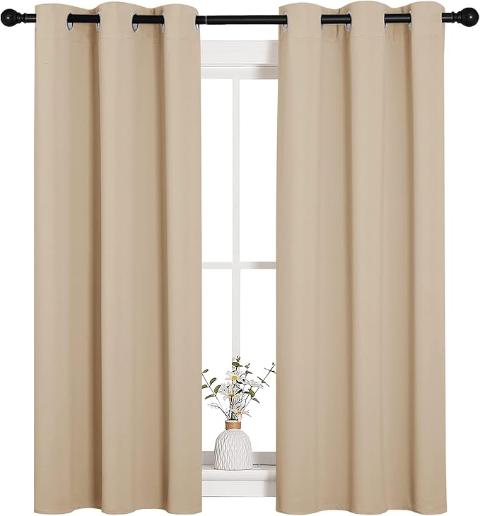 NICETOWN Room Darkening Draperies Window Curtain Panels, Thermal Insulated by NICETOWN