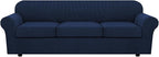 4 Piece Stretch Sofa Covers for 3 Cushion Couch Covers Furniture Slipcovers for by HVERSAILTEX