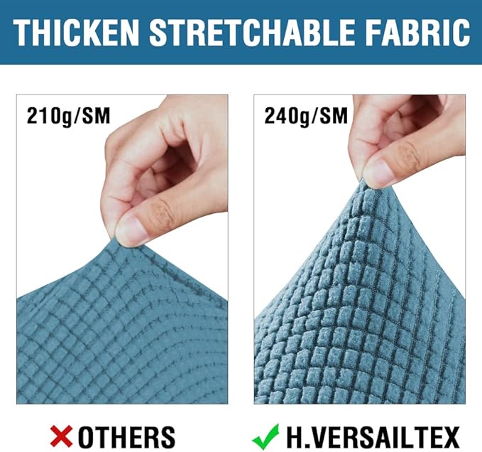 H.VERSAILTEX 3 Piece Stretch Sofa Covers - Image 3