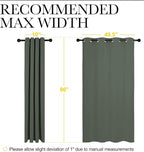 NICETOWN Dark Mallard Blackout Curtains Grommet - Image 7