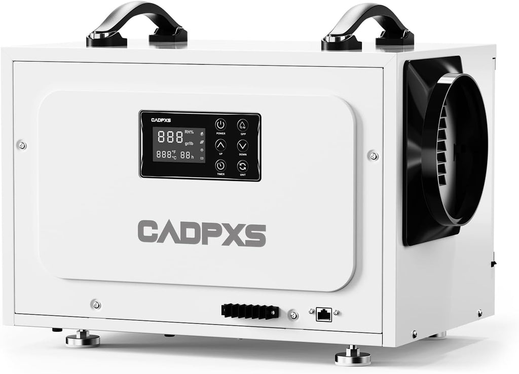 CADPXS 125 Pints Crawl Space Dehumidifier, Commercial Dehu with Drain Hose