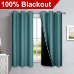 NICETOWN 100% Blackout Short Curtains - Image 2