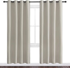 NICETOWN Natural Room Darkening Curtains 78" Long - Image 2