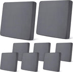 Newwiee 8Pcs Patio Cushion Covers Stretch Outdoor Cushion Cover Replacement by Newwiee