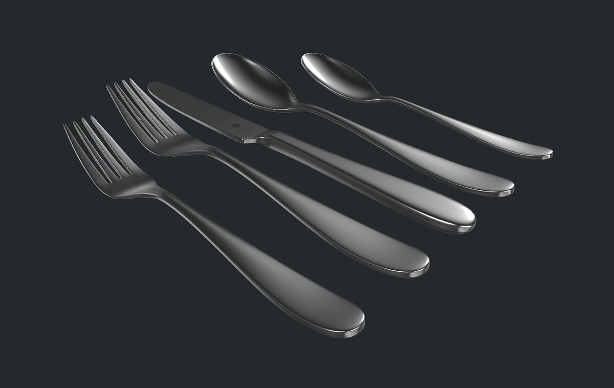 Danialli Silverware Set for 8, 18/10 Stainless Steel (40-Piece, Fidenza)