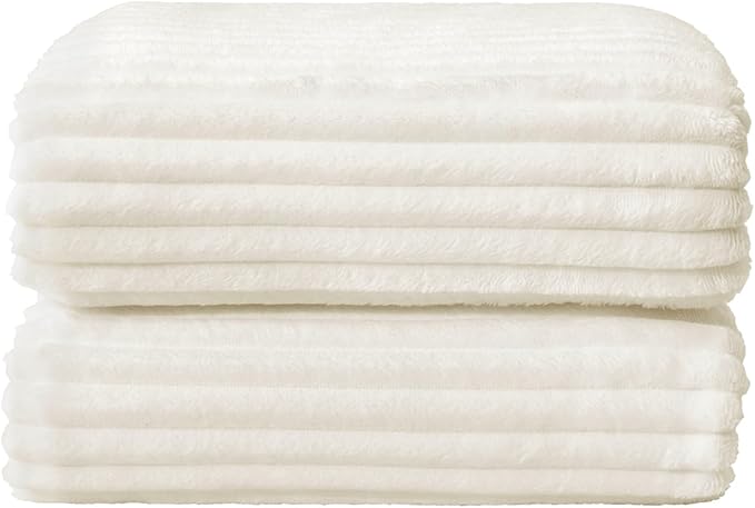 BEDELITE Fleece Blanket Full Size – 3D Ribbed Jacquard Soft and Warm Decorative - Image 8