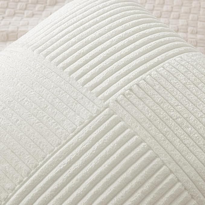 MIULEE White Decorative Throw Pillow Covers 20x20 Inch - Image 2