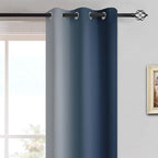 Yakamok Room Darkening Ombre Curtains 63 Inch Length, Light Blocking Grommet - Image 3