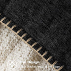 MIULEE Pack of 2 Couch Throw Pillow Covers 18x18 Inch Black Farmhouse - Image 2