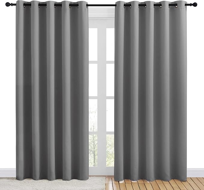 NICETOWN Bedroom Curtains Blackout Drapery Panels, Three Pass Microfiber - Image 2