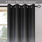 SimpleHome Ombre Room Darkening Curtains - Image 2