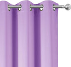LEMOMO Blackout Curtains 52 x 120 Inch Long Lavender Curtains Set of 2 Panels - Image 6