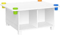 RiverRidge Kids Activity Table with 4 Storage Cubbies and Cups, White