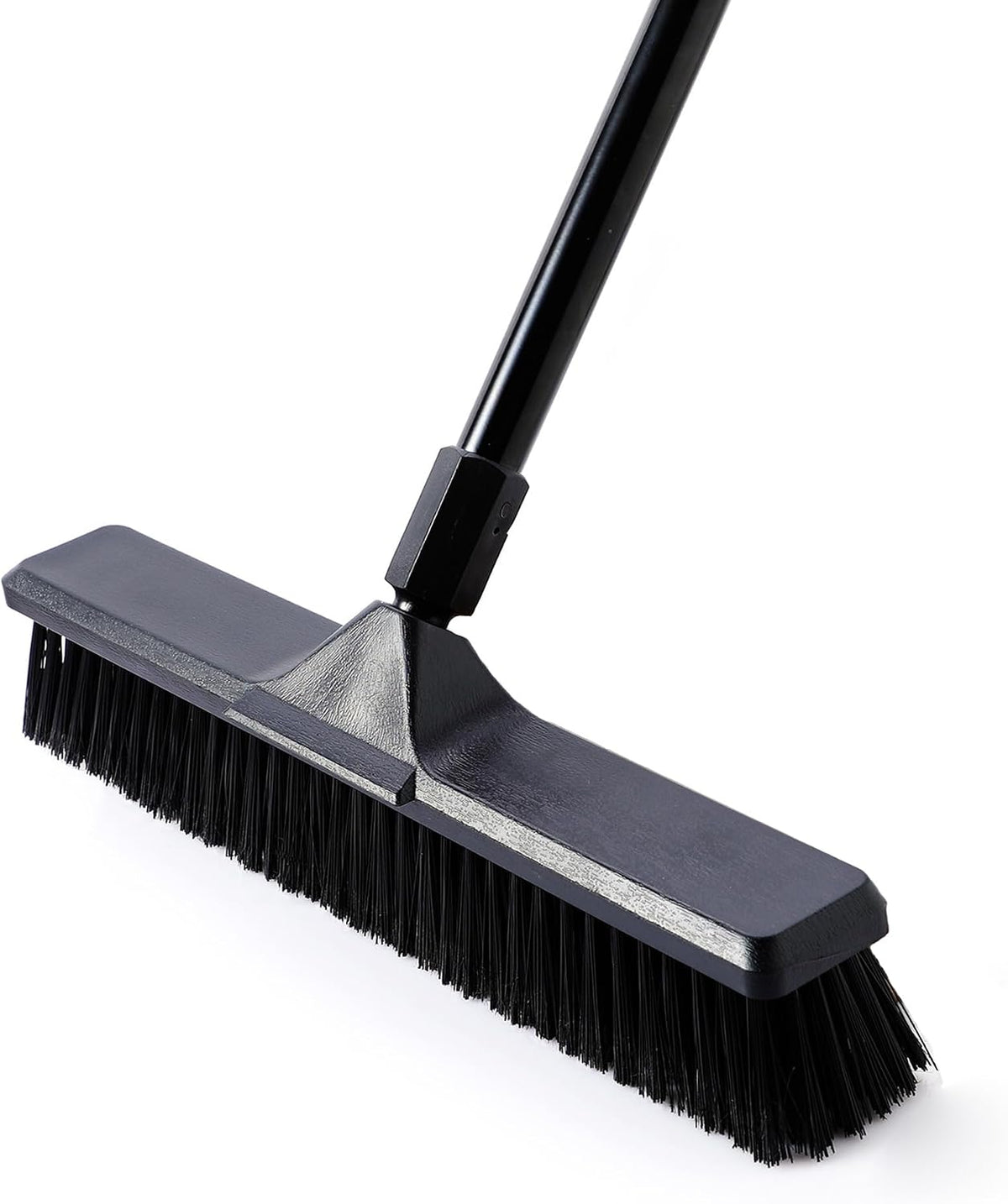 Eyliden 18" Push Broom for Deck Driveway Patio Garage, Black