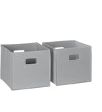 RiverRidge Folding Storage Bins - 2-pack of 10in Tall Periwinkle Blue Cubes