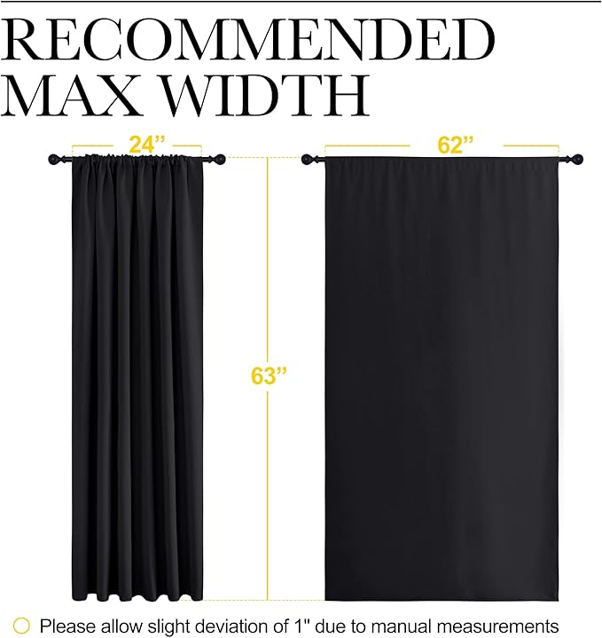 NICETOWN Halloween Black Blackout Curtain Blinds - Image 7