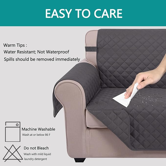 U-NICE HOME Reversible Sofa Cover Couch Cover - Image 5