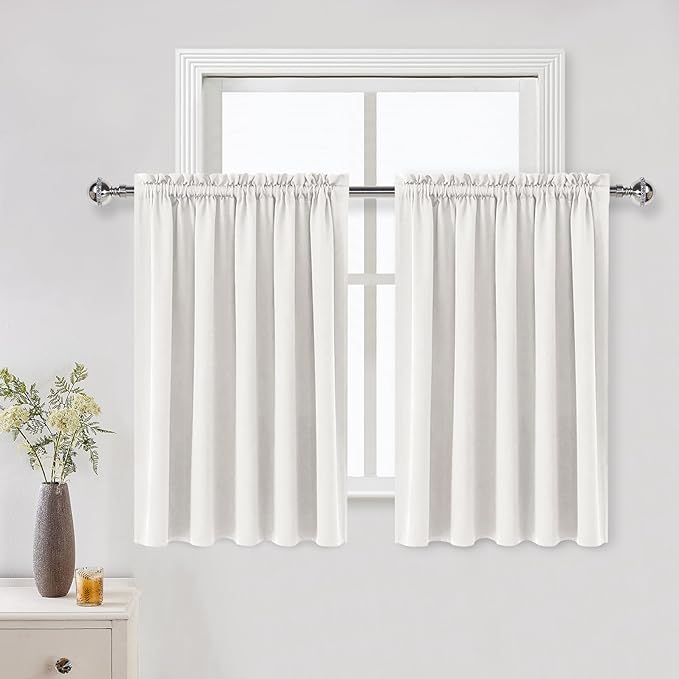 DWCN Short Ivory Blackout Curtains by DWCN