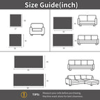 Chenille Dog Couch Cover, Non Slip Sofa Protector, Dark Gray 35"x62"