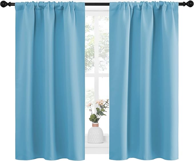 NICETOWN Kitchen Curtains, Short Blackout Curtains & Drapes, Home Decoration - Image 2
