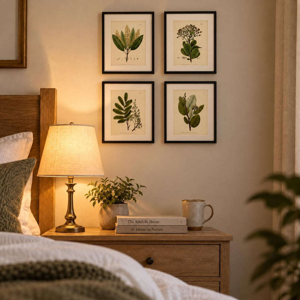 Vintage Botanical Wall Art, Set of 4 Unframed 8x10 Fern Prints