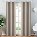 Yakamok Room Darkening Blackout Curtains Thermal Insulated Grommet Curtain by Yakamok
