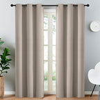 Yakamok Room Darkening Blackout Curtains Thermal Insulated Grommet Curtain by Yakamok