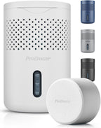 Pro Breeze Osmo Moisture Absorber, 100 Day Lasting Tablet Included, 44 fl.oz, Odor Eliminator, Trap Excess Moisture, Humidity Absorber for Closet, Bathroom, Bedroom & RV, Fragrance Free, White