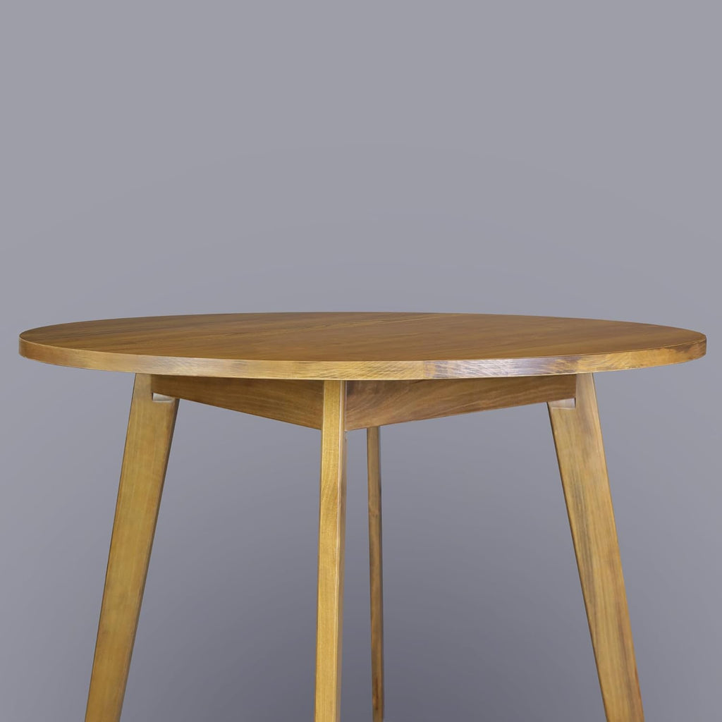 American Trails Genuine 100% Hardwood Round Dining Table - Hand-Wiped Harvest Gold
