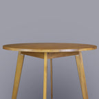 American Trails Genuine 100% Hardwood Round Dining Table - Hand-Wiped Harvest Gold