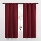 NICETOWN Christmas Burgundy Curtains Blackout Drape Panels by NICETOWN